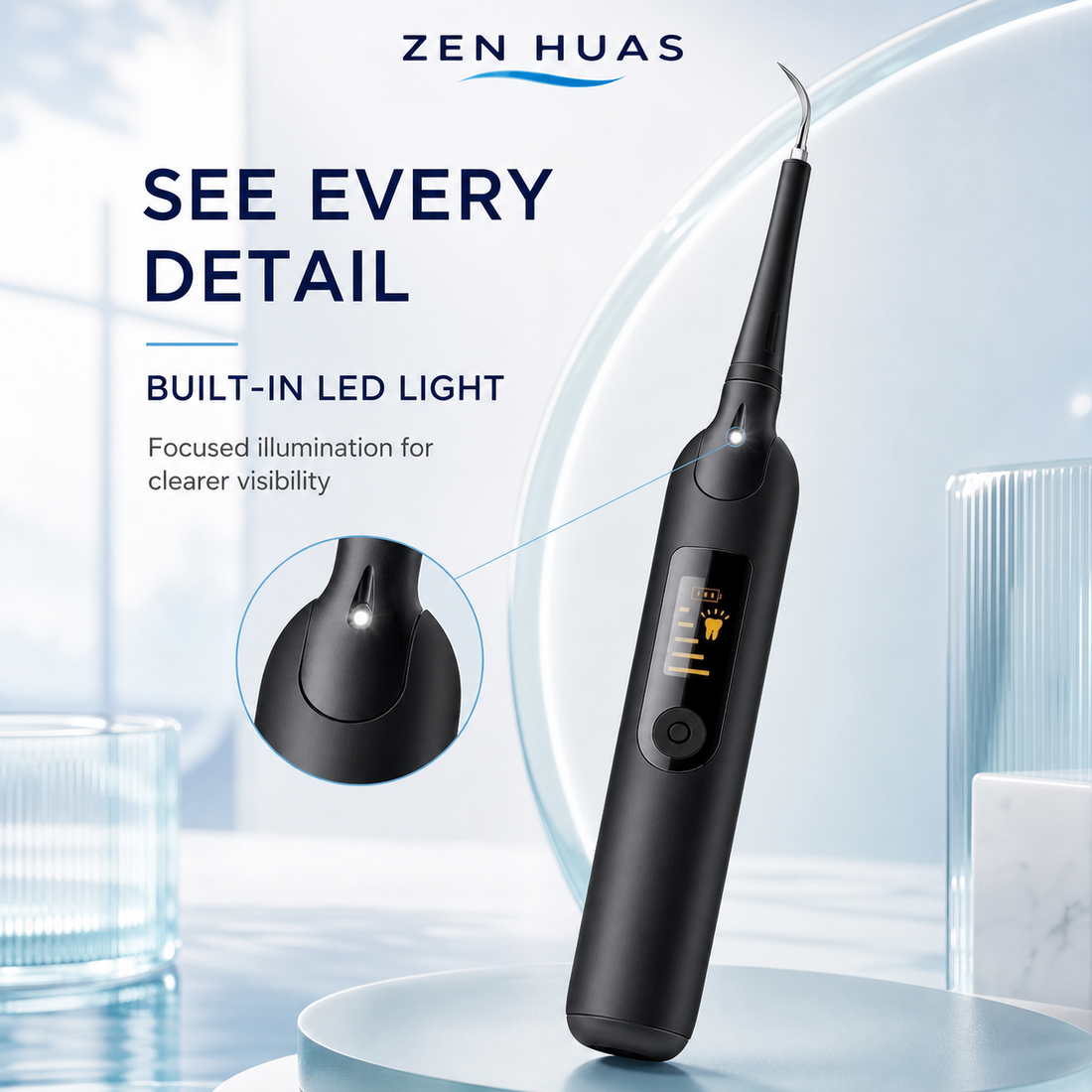 Electric Tooth Cleaner built in LED light