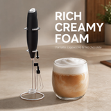Electric Milk Frother rich creamy foam