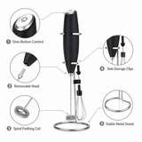 Electric Milk Frother feature callouts