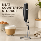 Electric Milk Frother countertop storage
