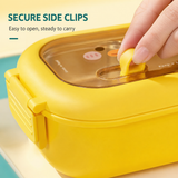 Duck Lunch Box secure side clips