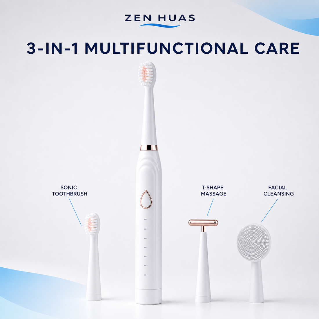 Sonic Electric Toothbrush 3 in 1 multifunctional care