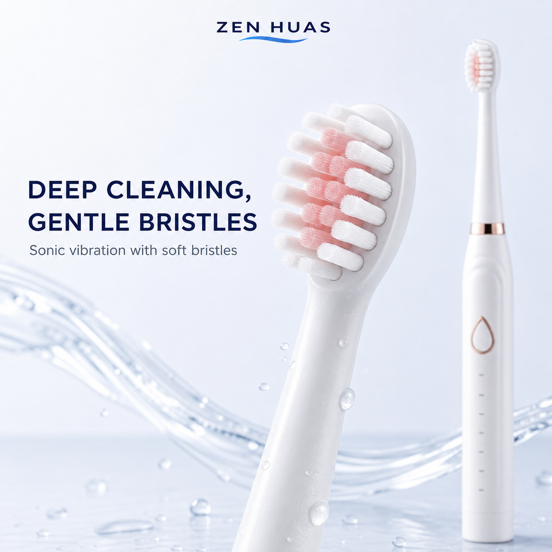 Sonic Electric Toothbrush gentle bristles
