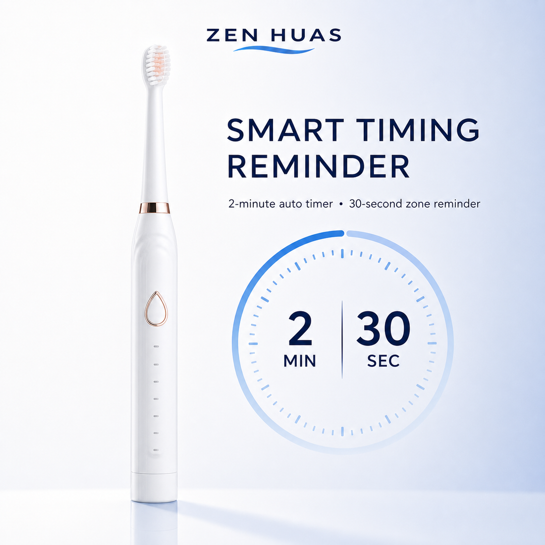 Sonic Electric Toothbrush smart timing reminder