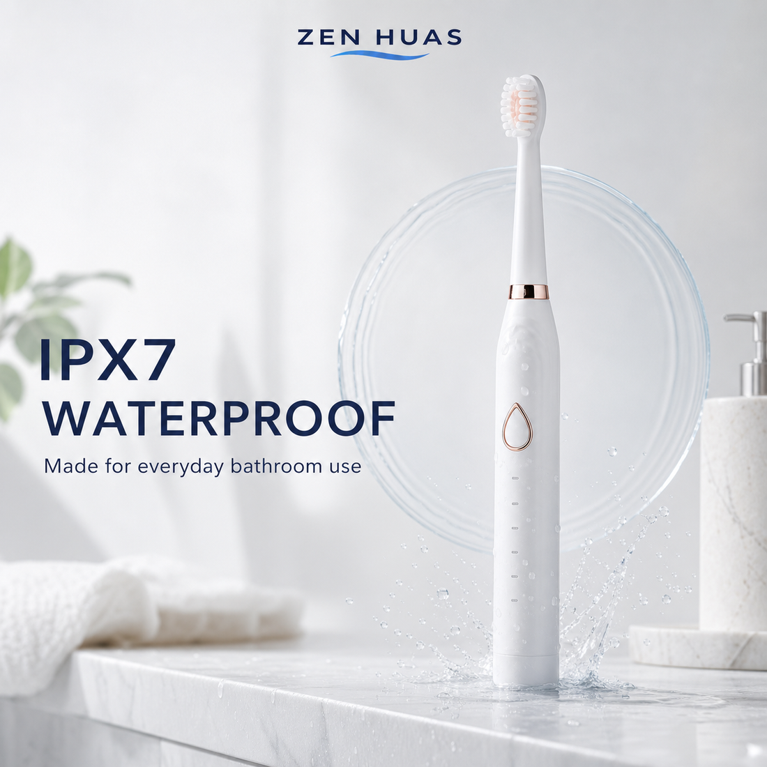 Sonic Electric Toothbrush IPX7 waterproof