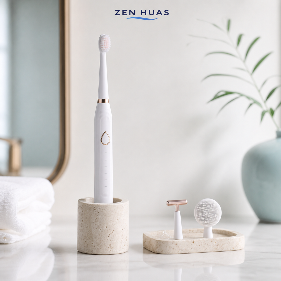3-in-1 sonic electric toothbrush set - White