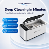 500ml Ultrasonic Cleaner Machine 46000Hz with 304 Stainless Steel Tank, Touch Control and 4 Timers for Home Use - product detail 1
