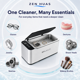 500ml Ultrasonic Cleaner Machine 46000Hz with 304 Stainless Steel Tank, Touch Control and 4 Timers for Home Use - product detail 6