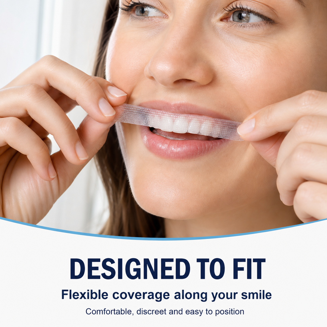 5D Teeth Whitening Strips designed to fit