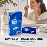 5D Teeth Whitening Strips simple at home routine
