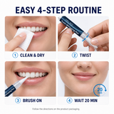 MELAO teeth whitening pen four step routine