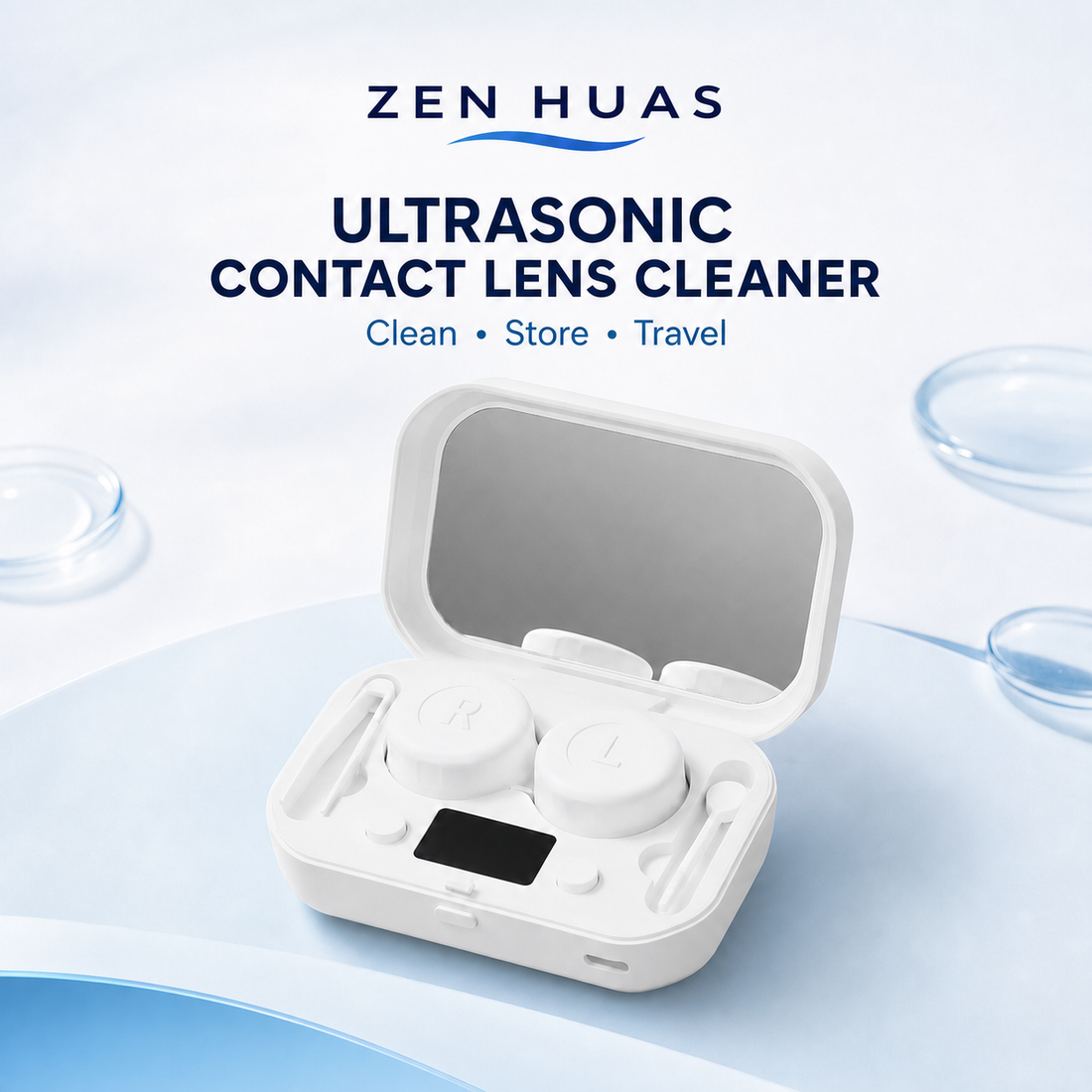 Ultrasonic Contact Lens Cleaner - Zen Huas
