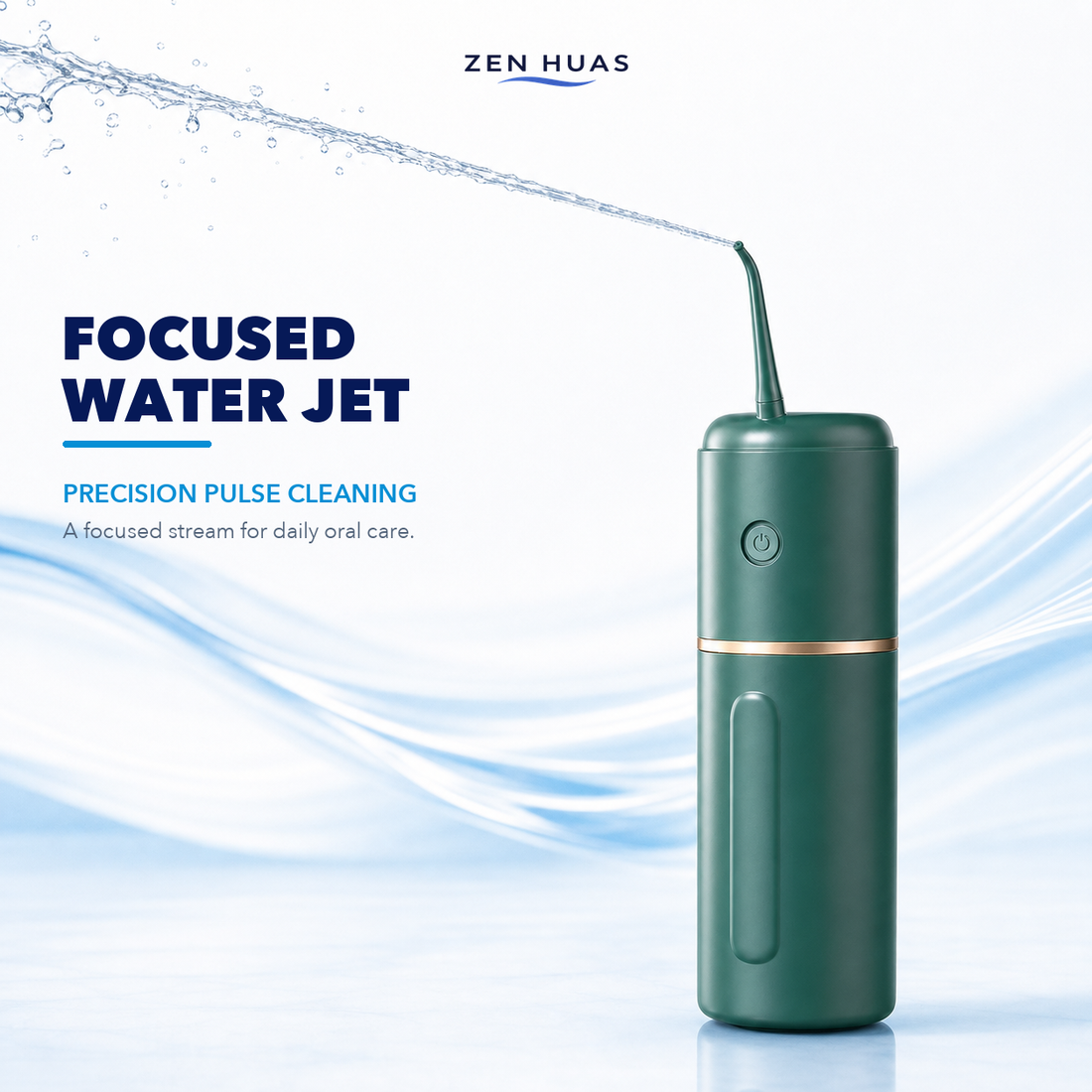Portable water flosser pulse cleaning