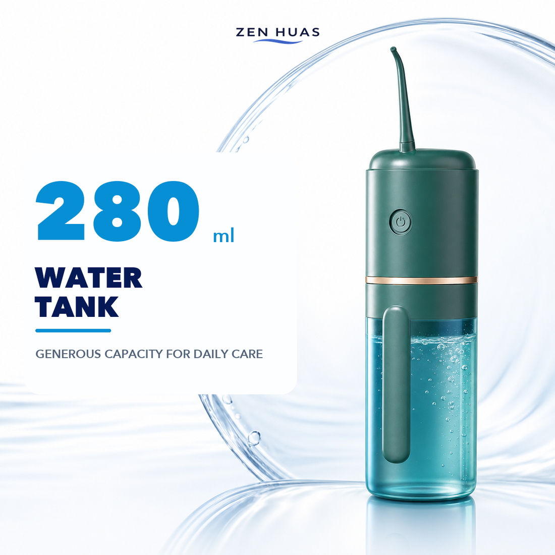 Portable water flosser 280ml water tank