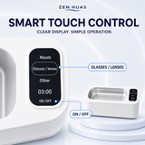 Ultrasonic cleaner touch control