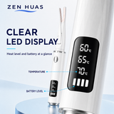Heated eyelash curler LED display