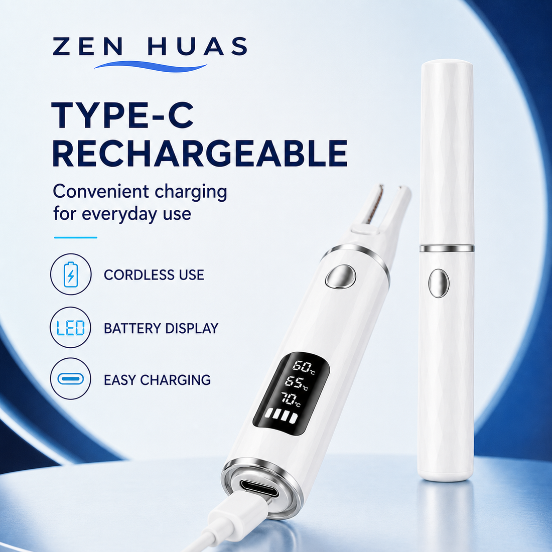 Heated eyelash curler Type-C charging
