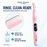 Electric Eyebrow Trimmer USB Rechargeable Facial Hair Shaver with LED Power Display and 4 Length Settings - product detail 6