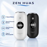 Electric Foot Callus Remover 3-Speed Rechargeable Foot File with Pressure Sensor and Dual Grinding Heads