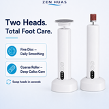 Electric Foot Rasp Foot File with 6 Speeds, Dual Heads, 20 Sanding Discs and Type-C Rechargeable Charging - product detail 1