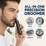 Electric Nose Hair Trimmer with 360 Rotary Head, Washable Detachable Head and Compact Travel Cap for Men Women - product detail 1