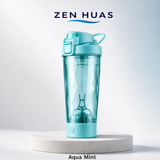 Electric Protein Shaker Bottle 700ml 7000RPM Automatic Self Stirring Mixer Cup Detachable Base for Gym - Aqua Mint