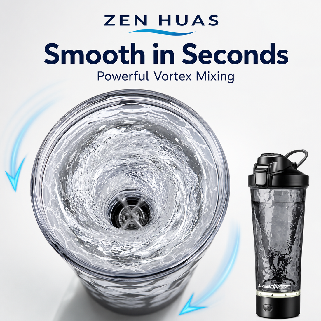 Electric Protein Shaker Bottle 700ml 7000RPM Automatic Self Stirring Mixer Cup Detachable Base for Gym - product detail 4