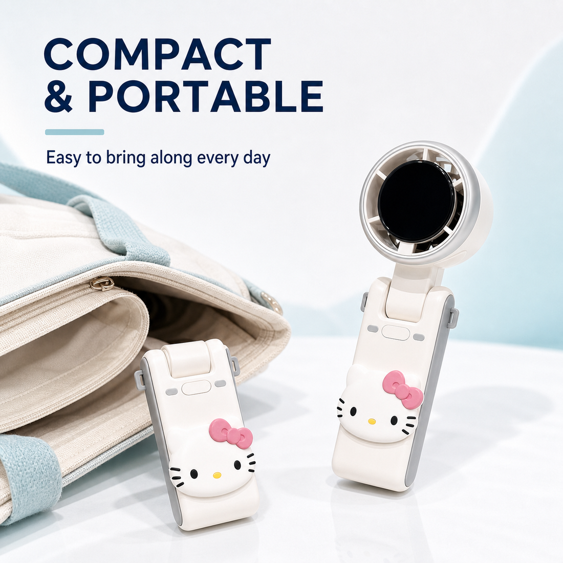 Compact portable fan