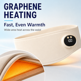 Graphene heating waist massager