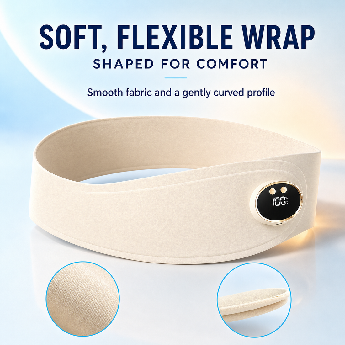 Soft flexible waist wrap
