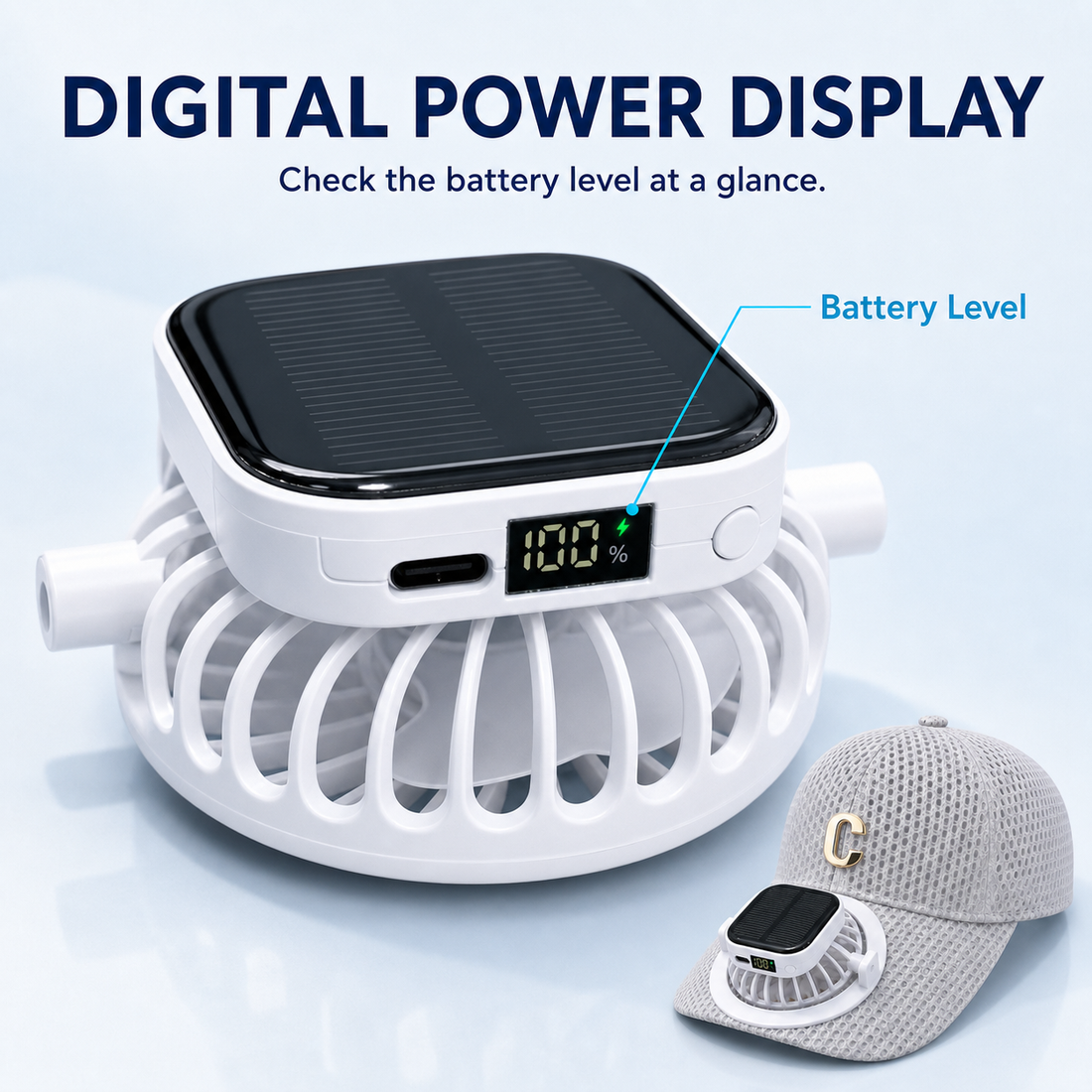 Digital power display on fan module