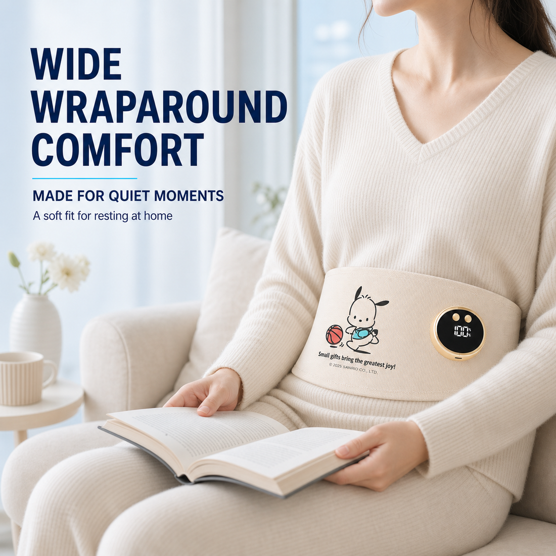 Soft wraparound waist comfort