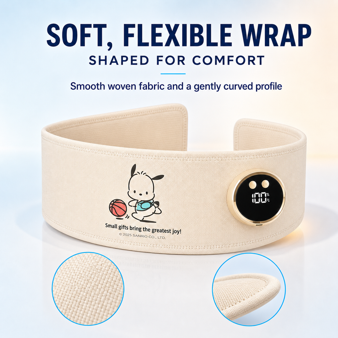 Soft flexible waist wrap