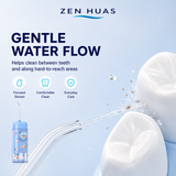 Kids Mini Water Flosser Portable Oral Care Device with 2 Cleaning Modes, One Button Control and Clear Water Tank - product detail 3