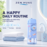 Kids Mini Water Flosser Portable Oral Care Device with 2 Cleaning Modes, One Button Control and Clear Water Tank - product detail 7