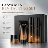 LASYA Men's Daily Care Set Cleanser Toner Emulsion Cream 4 Step Facial Care Gift Set