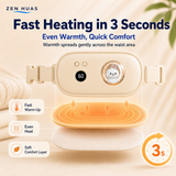 Menstrual Heating Belt Period Comfort Warm Waist Pad 3 Heat Levels Gentle Vibration Lightweight Wear - product detail 3