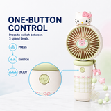 Mini fan one button control