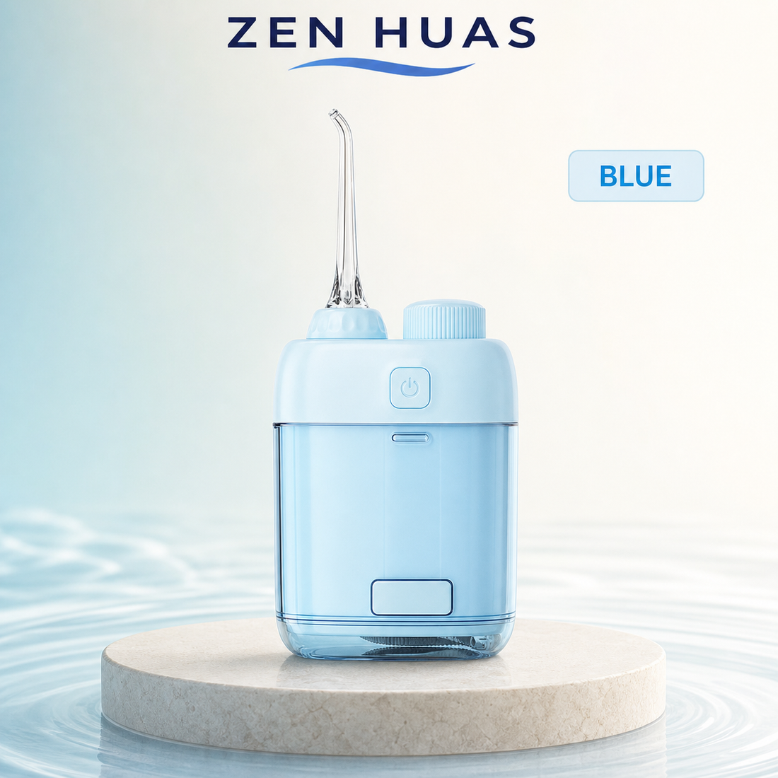 Mini Portable Water Flosser 80ml Oral Irrigator, 3 Pressure Modes, IPX7 Waterproof and Magnetic Charging - Blue