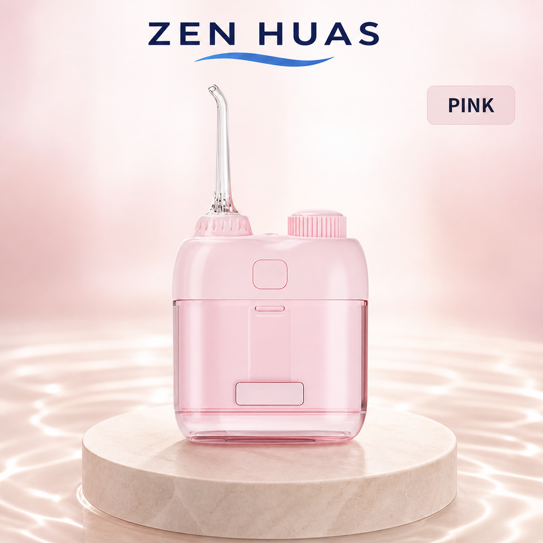 Mini Portable Water Flosser 80ml Oral Irrigator, 3 Pressure Modes, IPX7 Waterproof and Magnetic Charging - Pink