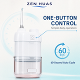 Mini Portable Water Flosser 80ml Oral Irrigator, 3 Pressure Modes, IPX7 Waterproof and Magnetic Charging - product detail 3