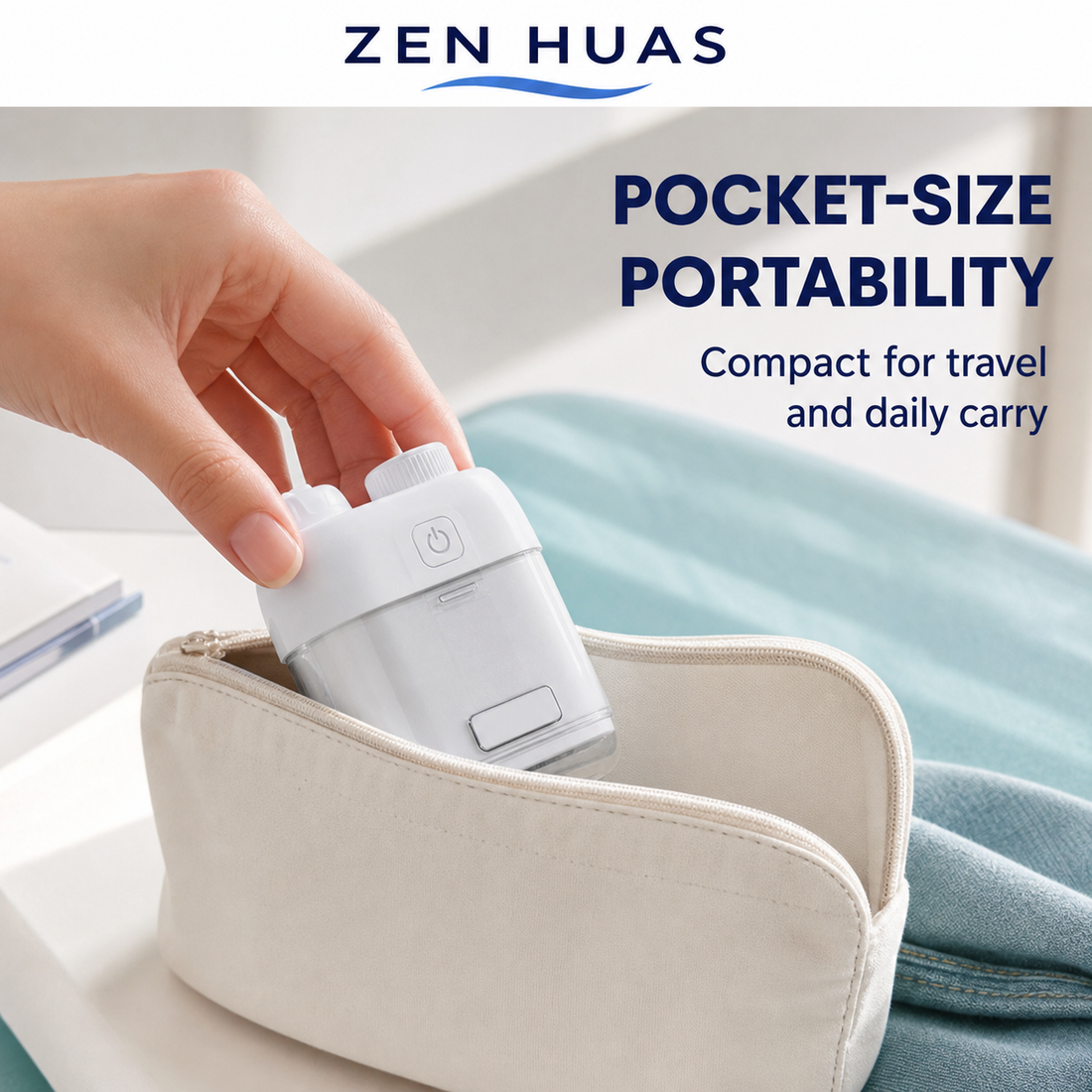 Mini Portable Water Flosser 80ml Oral Irrigator, 3 Pressure Modes, IPX7 Waterproof and Magnetic Charging - product detail 5