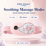Period Heating Belt 5 Heat Levels 3 Vibration Modes 3000mAh Type-C Rechargeable Menstrual Warm Waist Pad - product detail 5