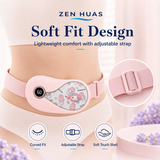 Period Heating Belt 5 Heat Levels 3 Vibration Modes 3000mAh Type-C Rechargeable Menstrual Warm Waist Pad - product detail 7
