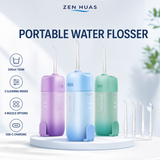 Portable Water Flosser 200ml USB-C Rechargeable Oral Irrigator with 3 Modes and 4 Cleaning Nozzles for Travel