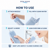 Portable Water Flosser 200ml USB-C Rechargeable Oral Irrigator with 3 Modes and 4 Cleaning Nozzles for Travel - product detail 8