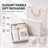 Premium 3 in 1 Gift Set UPF50+ Umbrella 380ml Thermal Cup Face Towel Marble Gift Box Corporate Door Gift - product detail 4