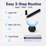 Rechargeable Teeth Whitening Kit 16 LED Blue Light Mouth Tray 4 Whitening Pens USB Wireless Shade Guide - product detail 6
