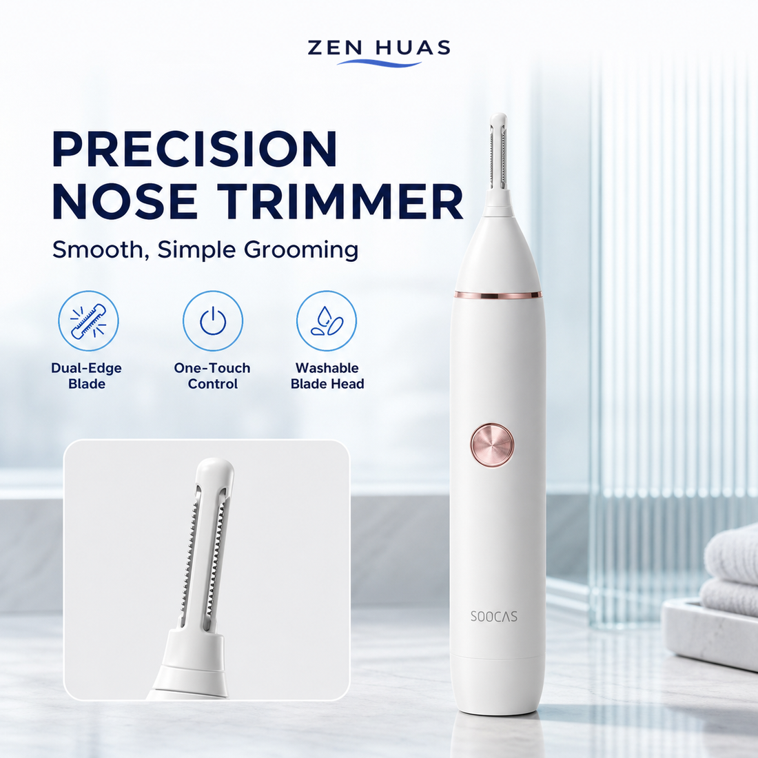 SOOCAS Precision Nose Hair Trimmer