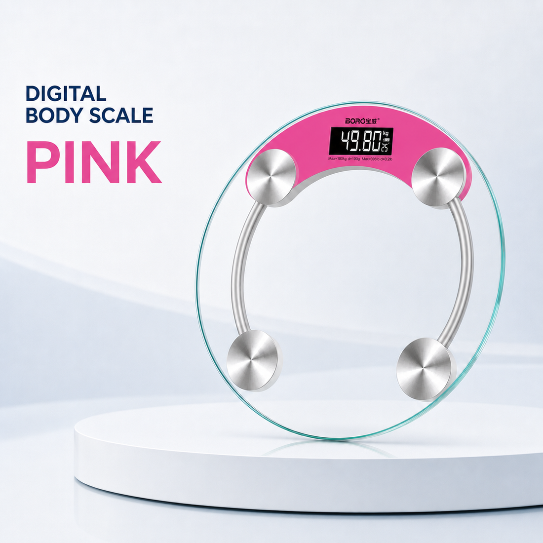 Digital body scale Pink